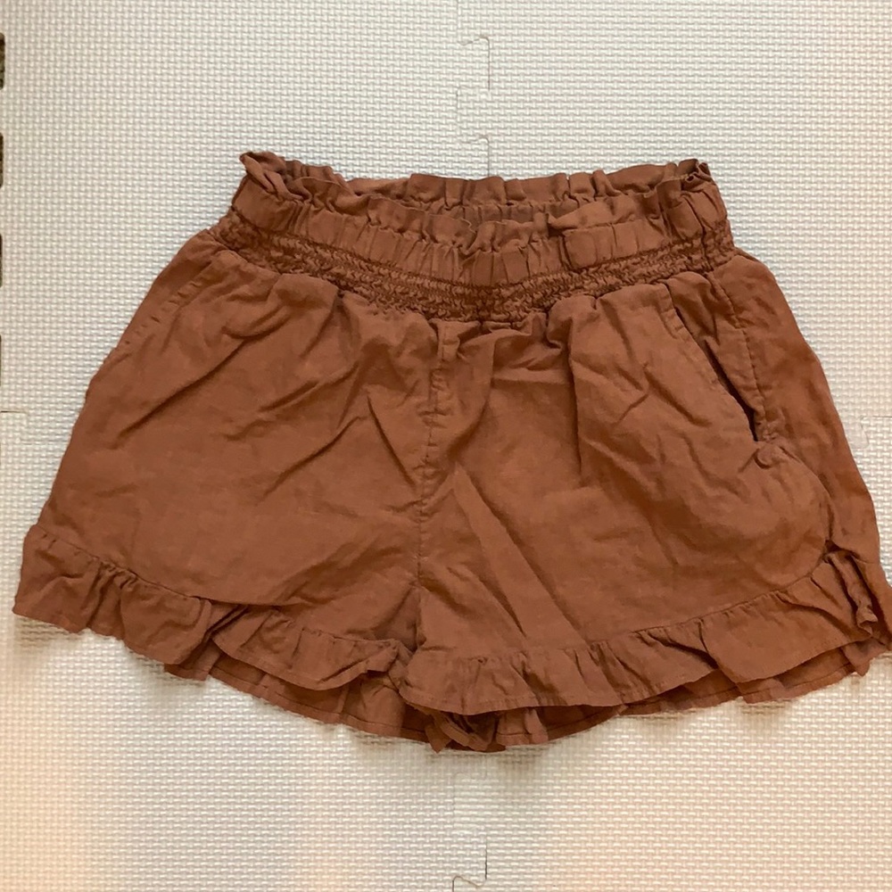 Rust Colored Flowy Shorts